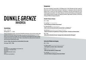 Dunkle Grenze in Korea, Veranstaltungsflyer